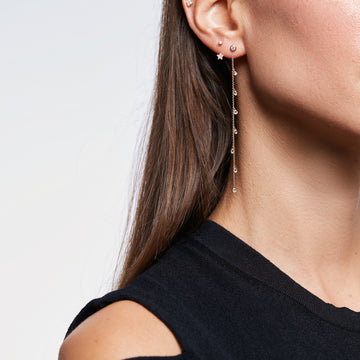 CAP TAILLAT Ear Chains with Diamonds