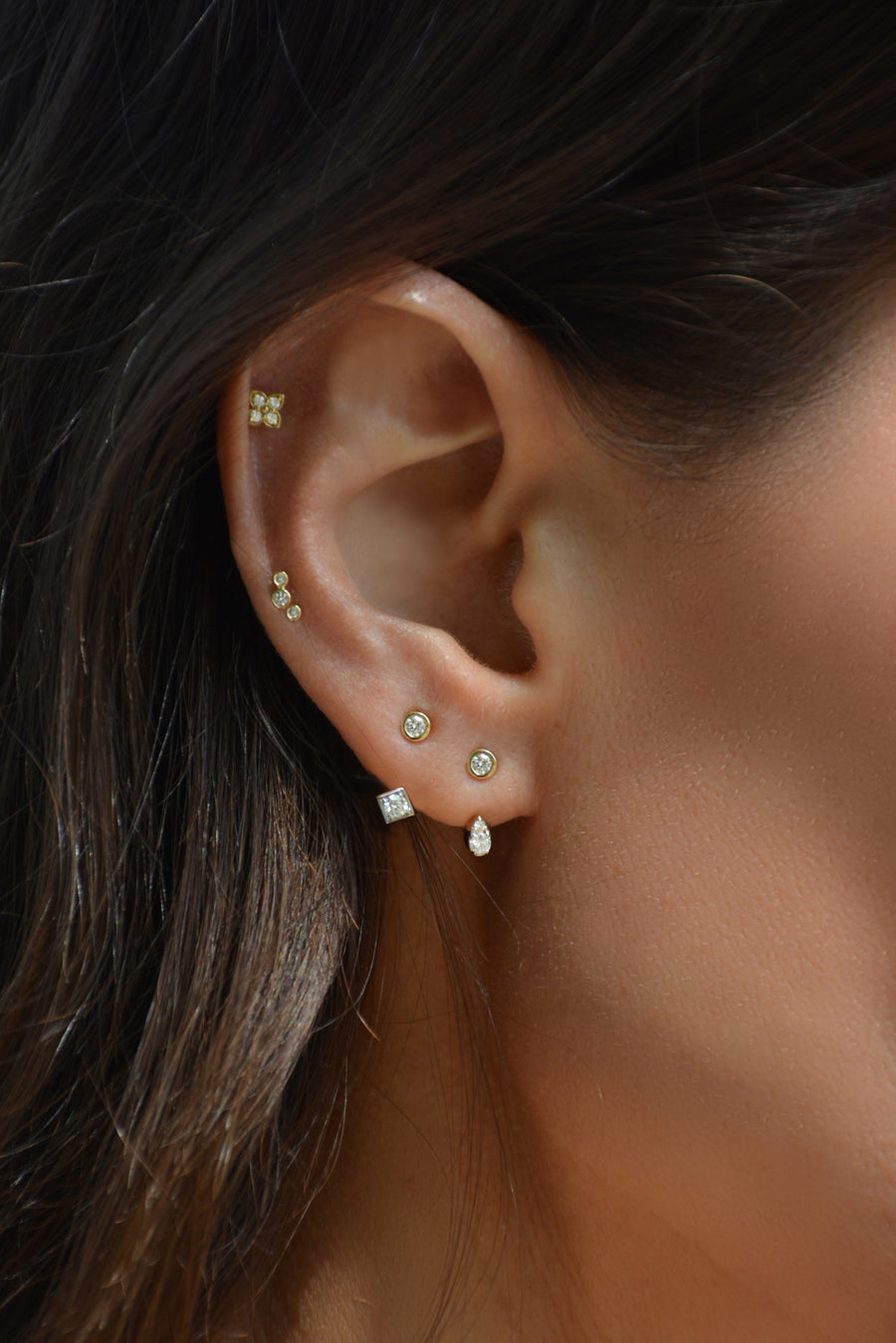 The Floating Earring - Square or Drop