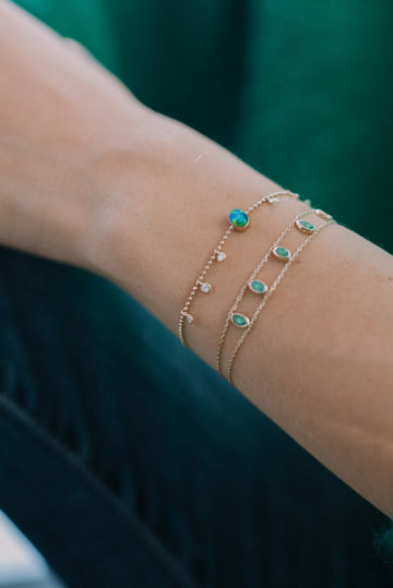 One of a kind Emerald Bracelet
