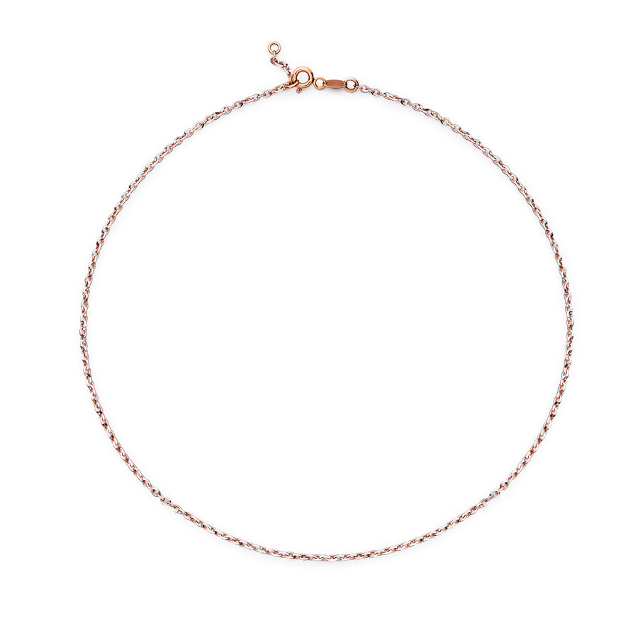 Rose and White Gold Choker Sparkly Links