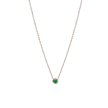 GIGARO Emerald Solitaire Necklace